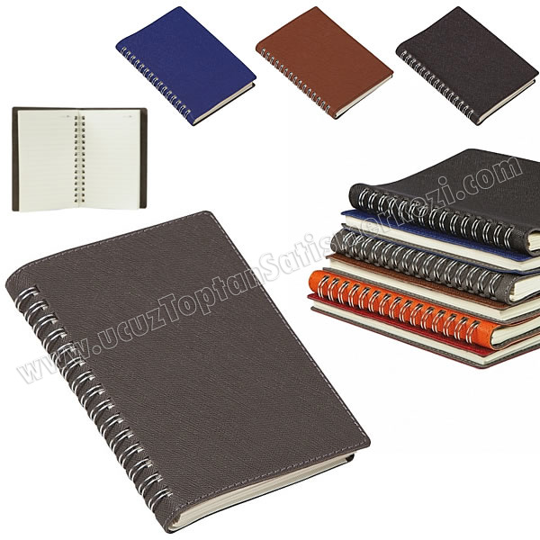 Toptan 9x14 Spiralli Tarihsiz Ajanda - Not Defteri - Thermo Deri AAO6159 Toptan 9x14 Spiralli Tarihsiz Ajanda - Not Defteri - Thermo Deri AAO6159