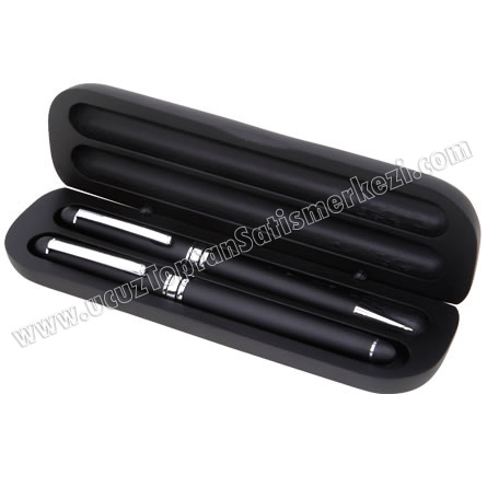Toptan Ahşap Kalem Seti Tükenmez ve Roller Kalem GKSA2513-B Toptan Ahşap Kalem Seti Tükenmez ve Roller Kalem GKSA2513-B