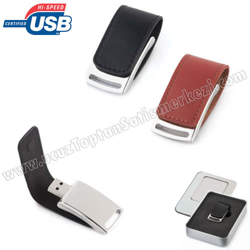 Toptan Metal Flash Bellek 8 GB - Deri Koruyuculu AFB3218-8 Toptan Metal Flash Bellek 8 GB - Deri Koruyuculu AFB3218-8
