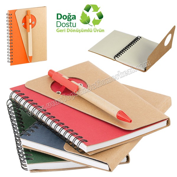 Toptan Geri Dönüşümlü Spiralli Bloknot AGD8504 Toptan Geri Dönüşümlü Spiralli Bloknot AGD8504