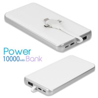 Toptan PowerBank 10000 mAh - Kendinden Kablolu APB3774