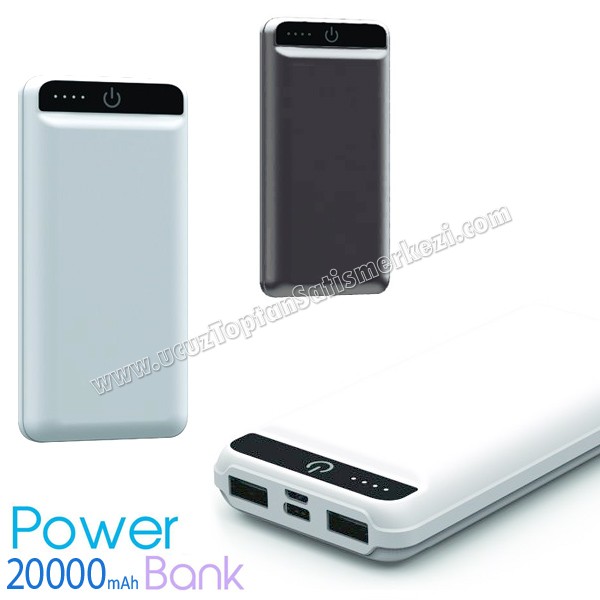 Toptan PowerBank 20000 mAh - 2 Çıkışlı APB3827