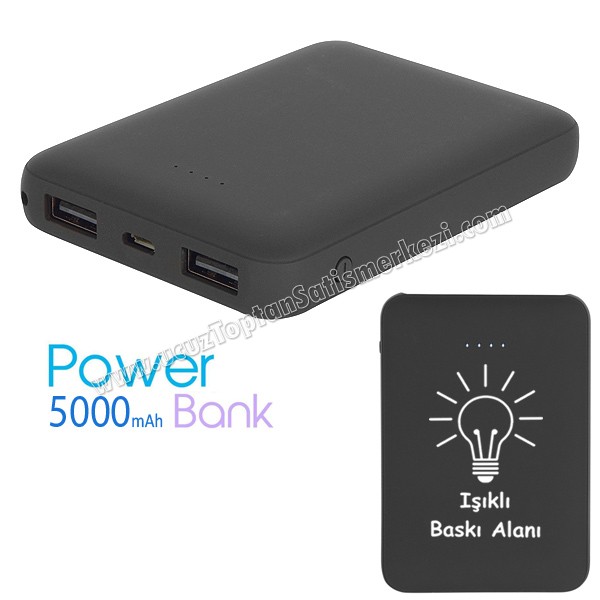 Toptan PowerBank 5000 mAh - 2 Çıkışlı APB3803