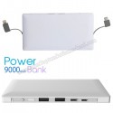 Toptan PowerBank 9000 mAh - Kendinden Kablolu APB3831