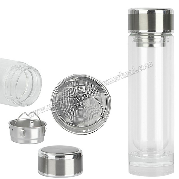 Toptan Termos 350 mL - Cam & Metal - Filtreli ATM21146 Toptan Termos 350 mL - Cam & Metal - Filtreli ATM21146