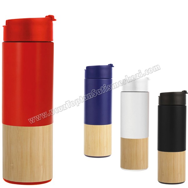 Toptan Termos Bardak - Kupa - Mug 450 mL - Kulpsuz - Metal & Bambu ATM21176 Toptan Termos Bardak - Kupa - Mug 450 mL - Kulpsuz - Metal & Bambu ATM21176